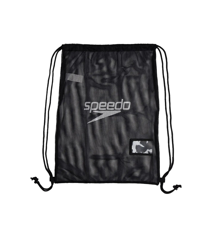 Speedo Water Resistant Lightweight Swim Kit Mesh Bag - Black