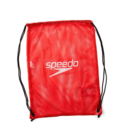Speedo Water Resistant Lightweight Swim Kit Mesh Bag - Red