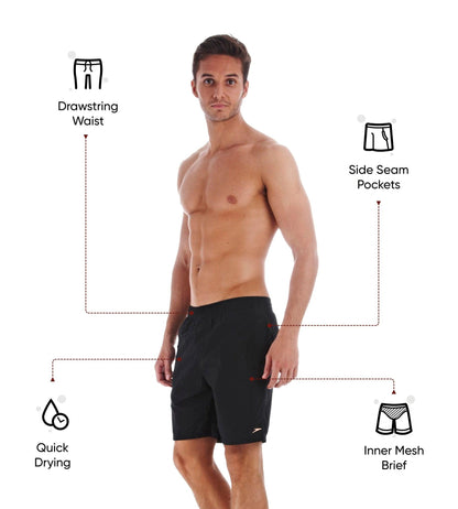 Men's Nylon Aquapack Watershorts - Black