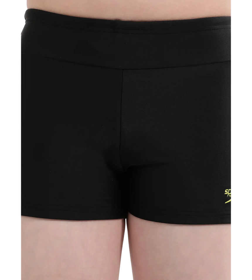 Boy's Endurance 10 Essential Houston Aquashort - Black & Lemon Drizzle