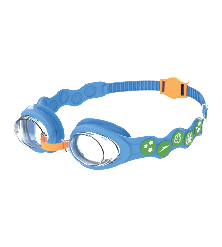 Unisex Kids Sea Squad Spot Tint-Lens Swim Goggles For Tot's (Age Range -  6-14 Years) - Blue & Green