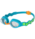 Unisex Kids Sea Squad Spot Tint-Lens Swim Goggles For Tot's (Age Range -  6-14 Years) - Blue & Green