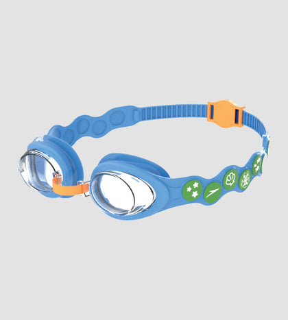 Unisex Kids Sea Squad Spot Tint-Lens Swim Goggles For Tot's (Age Range -  6-14 Years) - Blue & Green