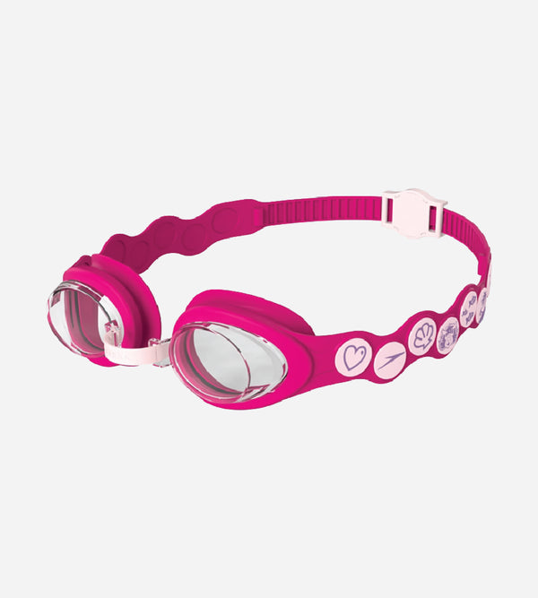 Kids Sea Squad Spot Anti Fog Clear Lens Swim Goggles For Tots - Blossom, Electric Pink & Clear