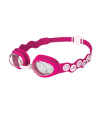Kids Sea Squad Spot Anti Fog Clear Lens Swim Goggles For Tots (Age Range - 3-6 Years) - Blossom, Electric Pink & Clear