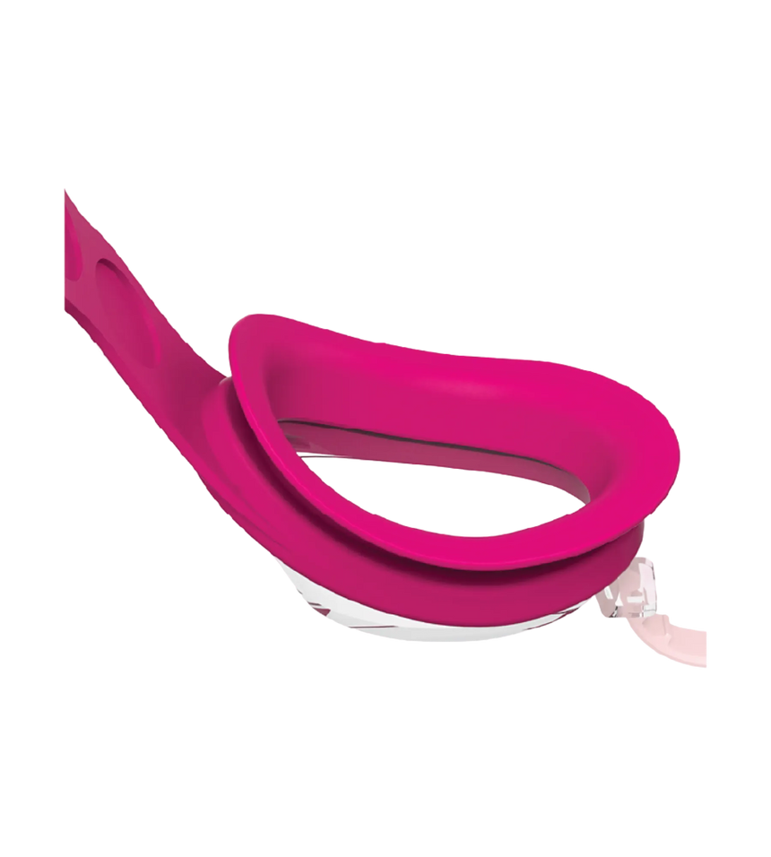 Kids Sea Squad Spot Anti Fog Clear Lens Swim Goggles For Tots (Age Range - 3-6 Years) - Blossom, Electric Pink & Clear