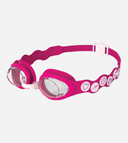 Kids Sea Squad Spot Anti Fog Clear Lens Swim Goggles For Tots - Blossom, Electric Pink & Clear