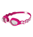 Kids Sea Squad Spot Anti Fog Clear Lens Swim Goggles For Tots (Age Range - 3-6 Years) - Blossom, Electric Pink & Clear