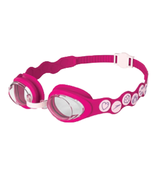 Kids Sea Squad Spot Anti Fog Clear Lens Swim Goggles For Tots - Blossom, Electric Pink & Clear