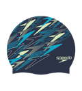 Unisex Adult Slogan Print Silicone Swim Cap For Men and Women - Sna Anthracite