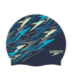 Unisex Adult Slogan Print Silicone Swim Cap For Men and Women - Sna Anthracite