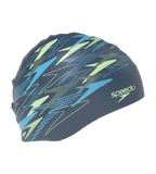 Unisex Adult Slogan Print Silicone Swim Cap For Men and Women - Sna Anthracite