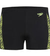 Men's Endurance+ Monogram Aquashort - Black & Fluo Yellow