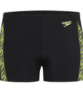 Men's Endurance+ Monogram Aquashort - Black & Fluo Yellow