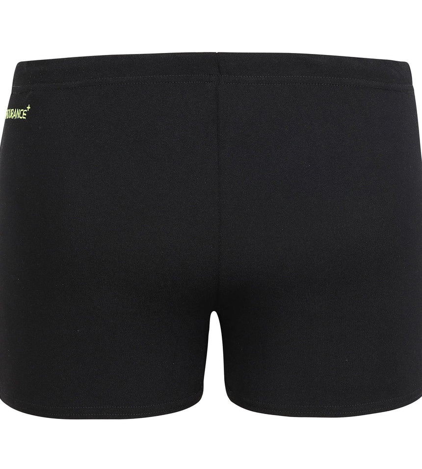 Men's Endurance+ Monogram Aquashort - Black & Fluo Yellow