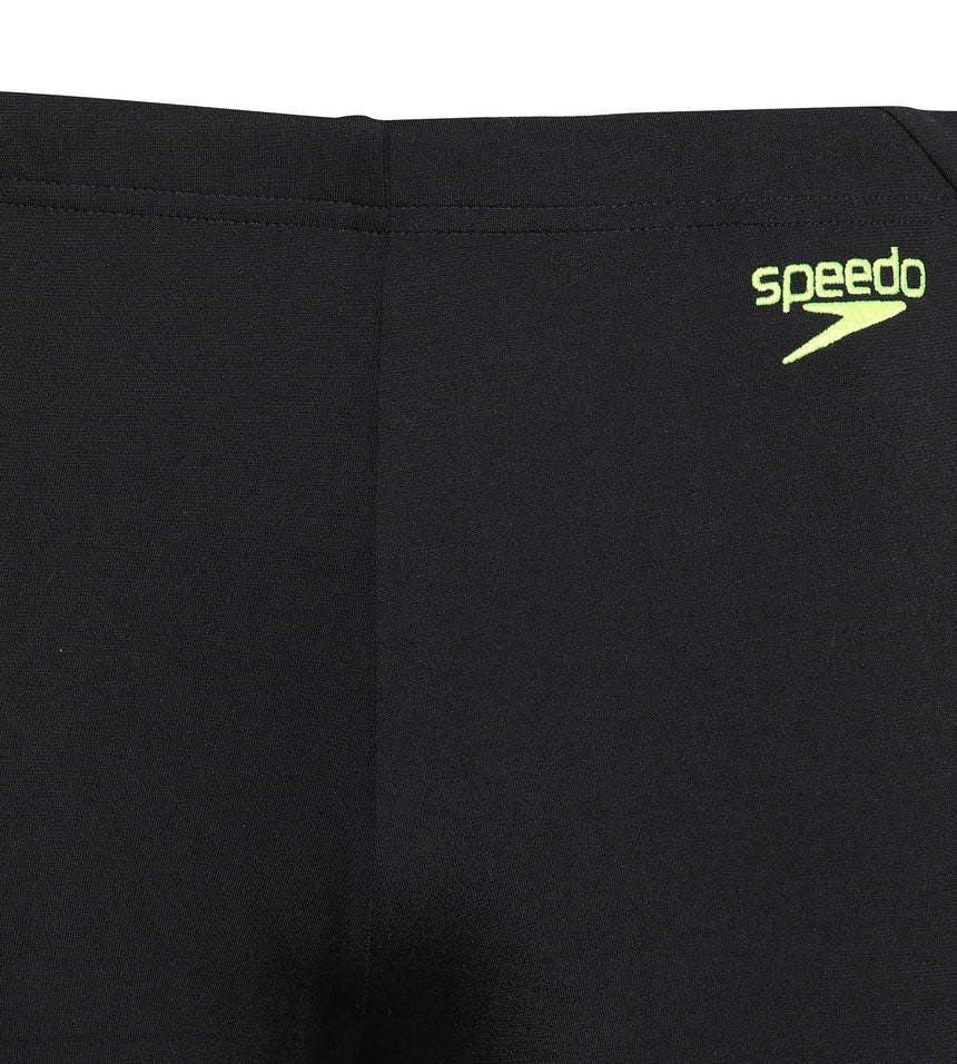 Men's Endurance+ Monogram Aquashort - Black & Fluo Yellow