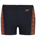 Boys Endurance 10 Monogram Printed Aquashort - Navy & Sunset