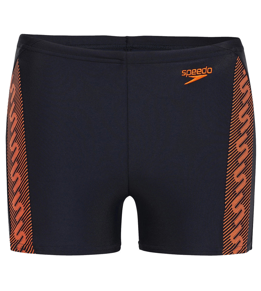 Boys Endurance 10 Monogram Printed Aquashort - Navy & Sunset