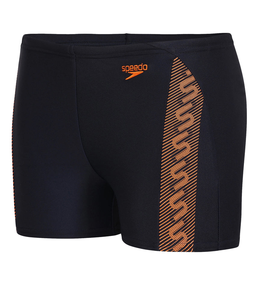 Boys Endurance 10 Monogram Printed Aquashort - Navy & Sunset