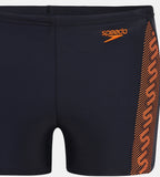 Boys Endurance 10 Monogram Printed Aquashort - Navy & Sunset