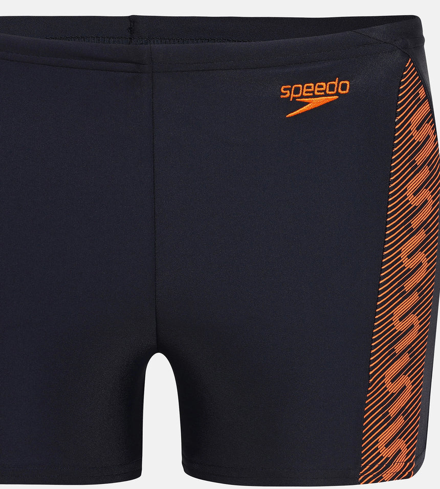 Boys Endurance 10 Monogram Printed Aquashort - Navy & Sunset