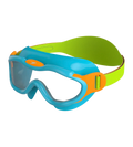 Unisex Kids Sea Squad Mask Tint-Lens Swim Goggles  For Tot's (Age Range -  2-6 Years) - Blue & Green