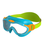 Unisex Kids Sea Squad Mask Tint-Lens Swim Goggles  For Tot's (Age Range -  2-6 Years) - Blue & Green