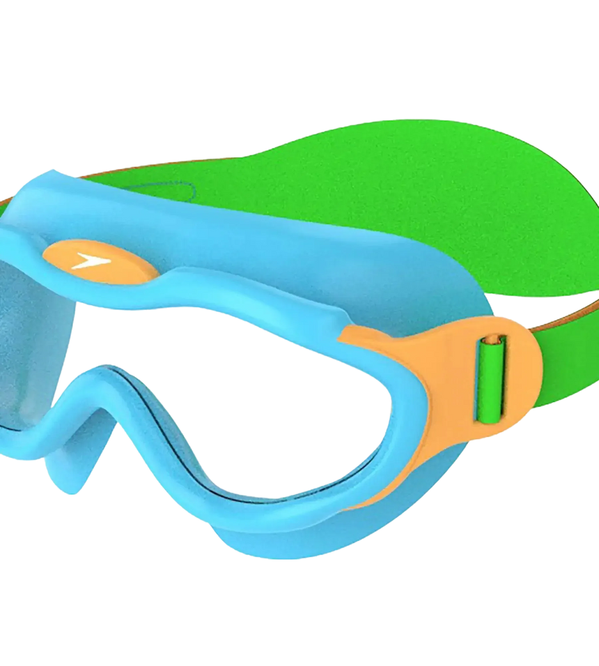 Unisex Kids Sea Squad Mask Tint-Lens Swim Goggles  For Tot's (Age Range -  2-6 Years) - Blue & Green