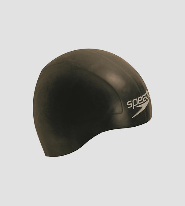 Unisex Aqua V Drag Reducing Racing Swim Cap For Men and Women - Black