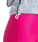 Women's Endurance 10 Hyperboom Printed Racerback Swimdress With Boyleg - Black & Electric Pink