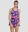Women's Endurance 10 Printed Swimdress - Navy & Ecstatic