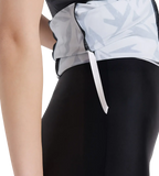 Women's Endurance 10 Hyperboom Printed Racerback Swimdress With Boyleg - Black & Oxid Grey