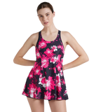 Women's Endurance 10 Racerback Swimdress With Boyleg - Speedo Navy & Fluo Pink