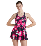 Women's Endurance 10 Racerback Swimdress With Boyleg - Speedo Navy & Fluo Pink
