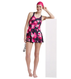 Women's Endurance 10 Racerback Swimdress With Boyleg - Speedo Navy & Fluo Pink