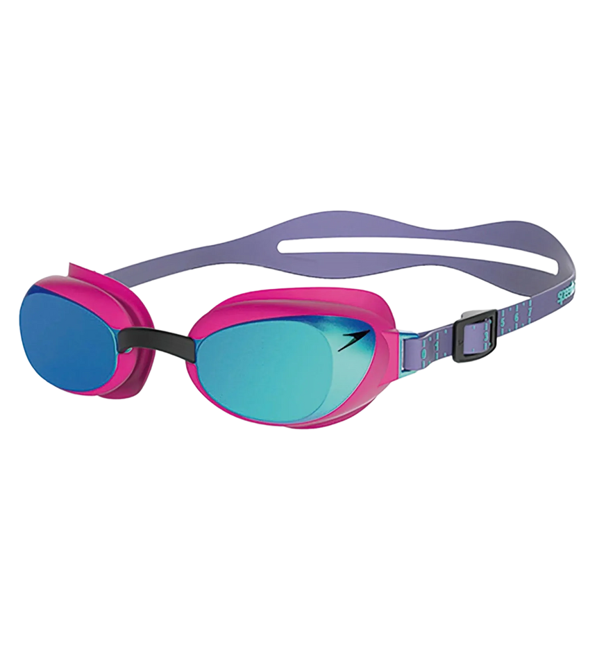 Unisex Adult Aquapure Mirror Swim Goggle - Pink & Blue