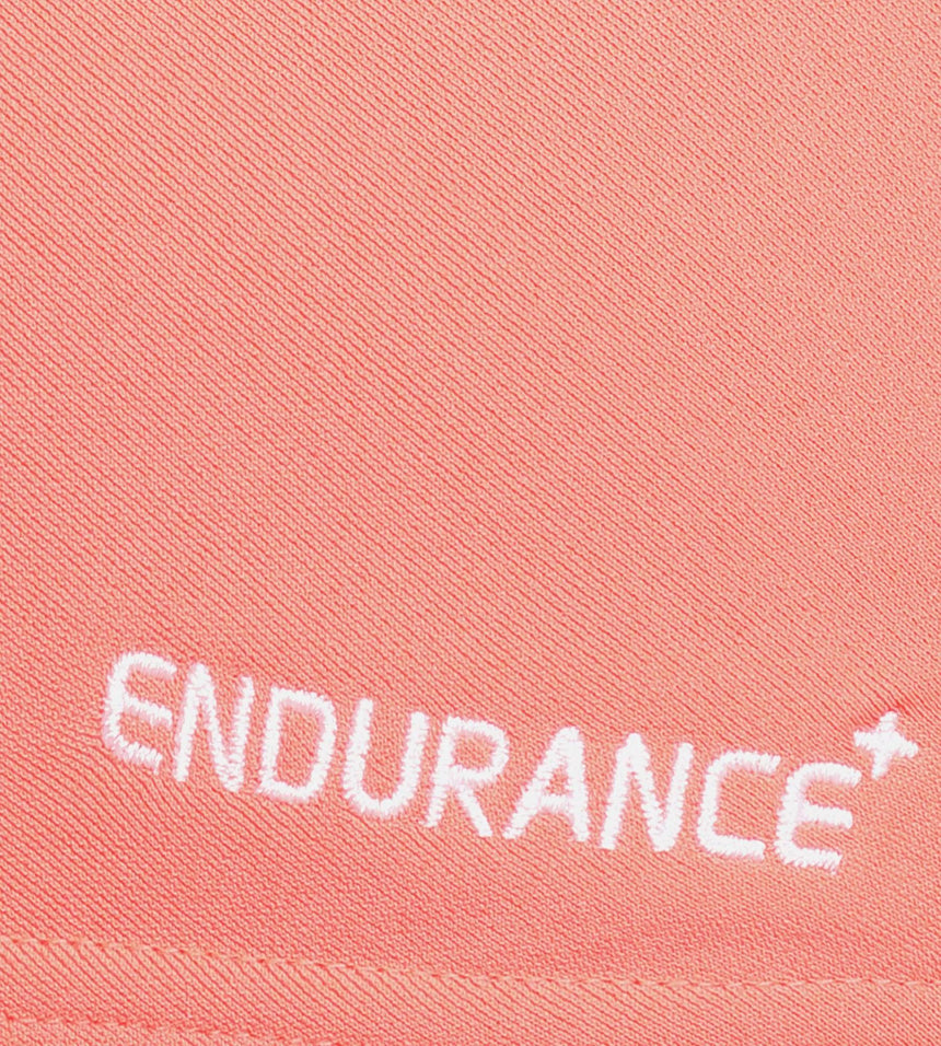 Girls Endurance+ Racerback V-Cut Swimsuit - Ignite & White