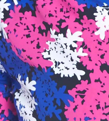 Women's Polyester Printed Leisure Watershorts - Ecstatic & Beautiful Blue_4