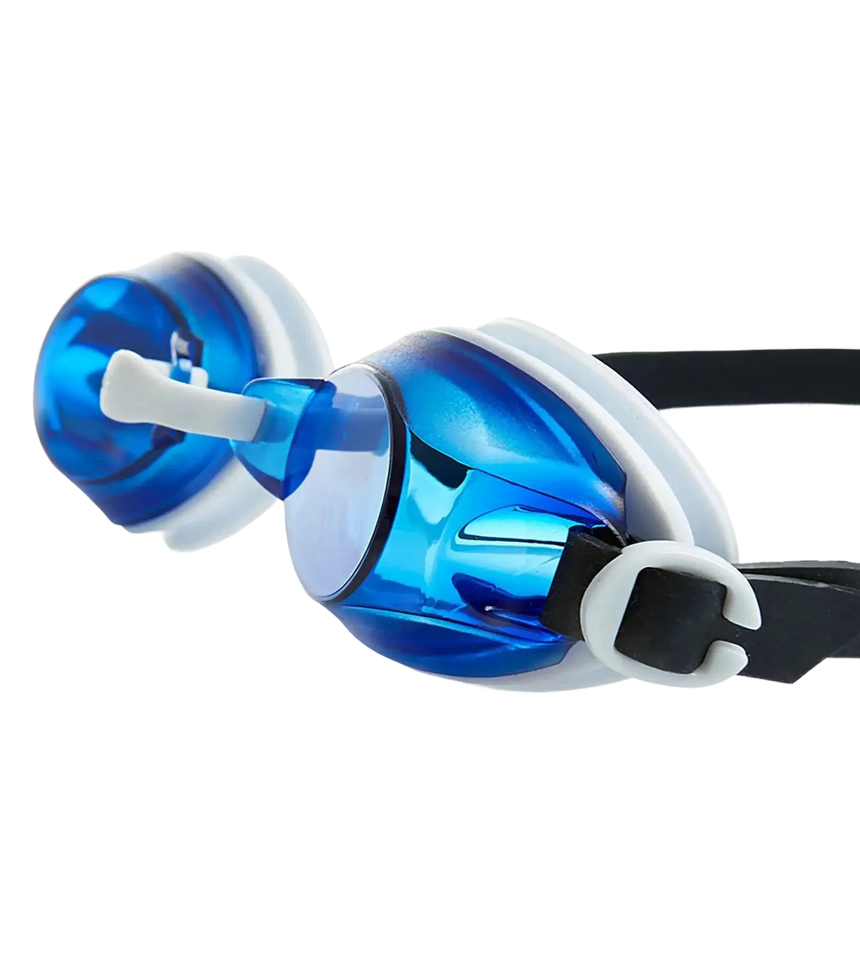 Unisex Adult Jet Tint-Lens Swim Goggles - Blue & White