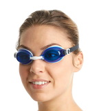 Unisex Adult Jet Tint-Lens Swim Goggles - Blue & White