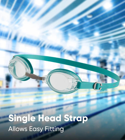 Unisex Adult Jet Tint-Lens Swim Goggles - Blue & White