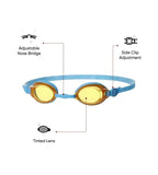 Unisex Kids Jet Tint-Lens Goggles (Age Range -  6-14 Years) - Blue & Orange