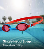 Unisex Kids Jet Tint-Lens Goggles (Age Range -  6-14 Years) - Blue & Orange