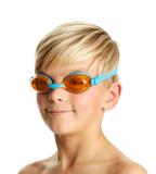 Unisex Kids Jet Tint-Lens Goggles (Age Range -  6-14 Years) - Blue & Orange