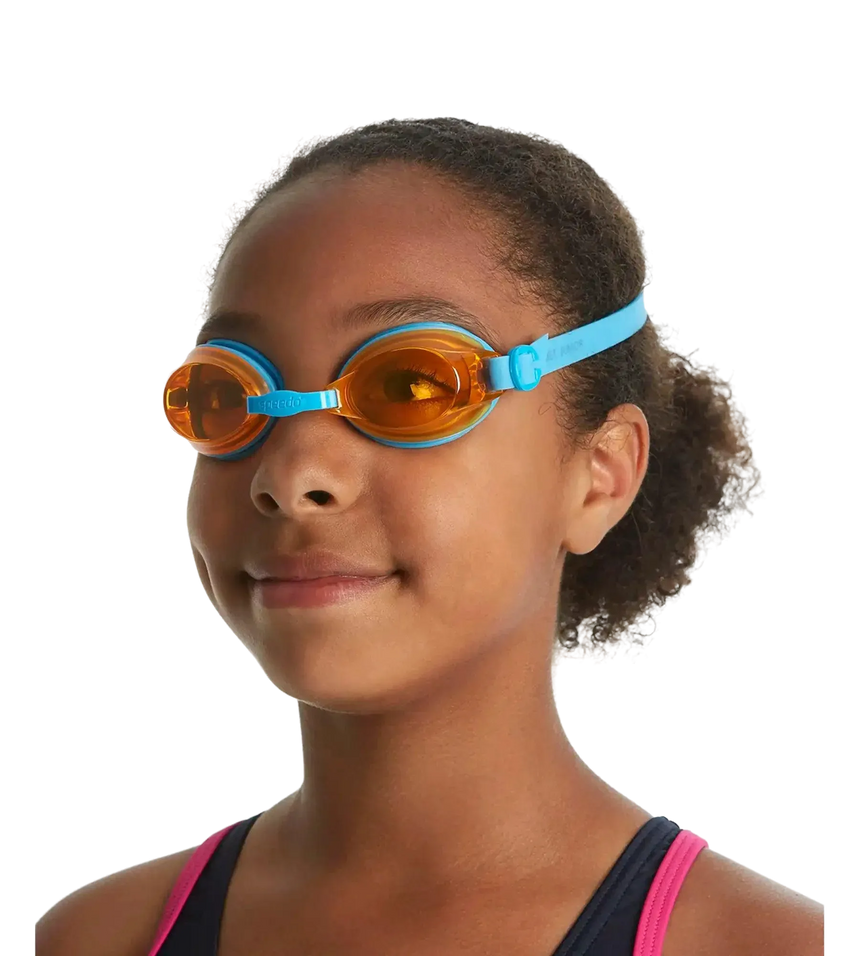Unisex Kids Jet Tint-Lens Goggles (Age Range -  6-14 Years) - Blue & Orange