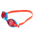 Unisex Kids Jet Tint-Lens Goggles (Age Range -  6-14 Years) - Turquoise & Lava Red