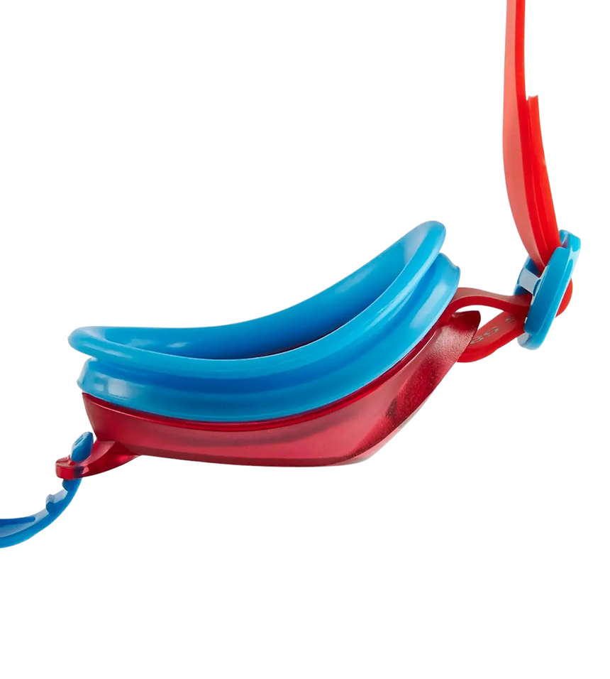 Unisex Kids Jet Tint-Lens Goggles (Age Range -  6-14 Years) - Turquoise & Lava Red