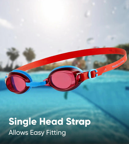 Unisex Junior Jet Tint-Lens Goggles - Turquoise & Lava Red