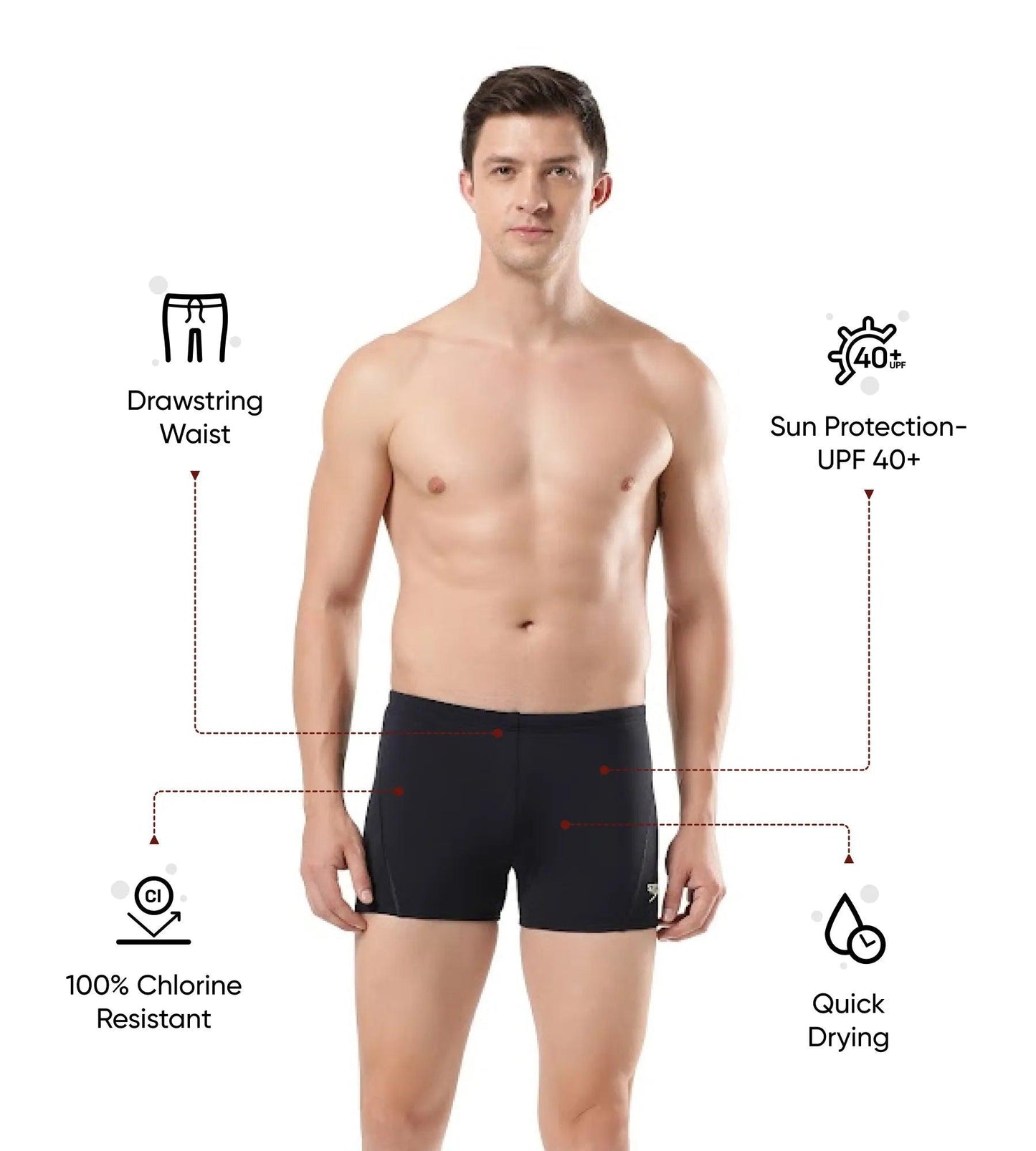 Men's Endurance+ Essential Splice Aquashort - True Navy & Spritz