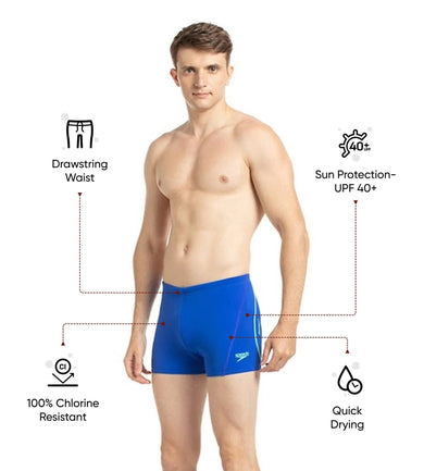 Men's Endurance+ Essential Splice Aquashort - Beautiful Blue & Green Glow